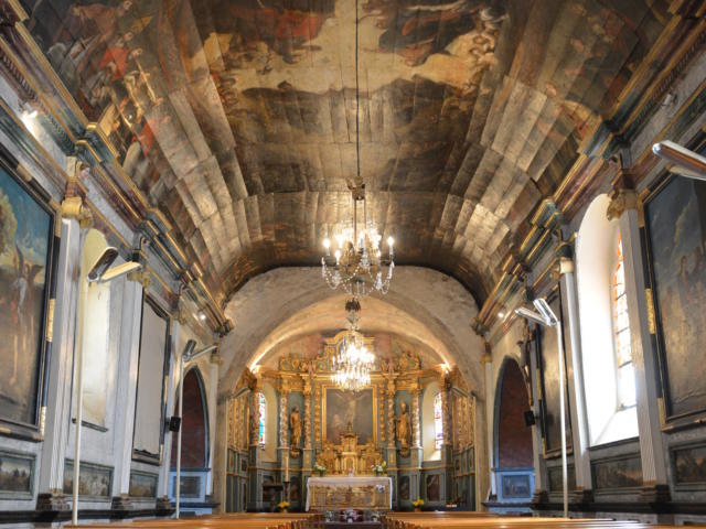 L'église de Lévignacq et son plafond peint | Côte Landes Nature