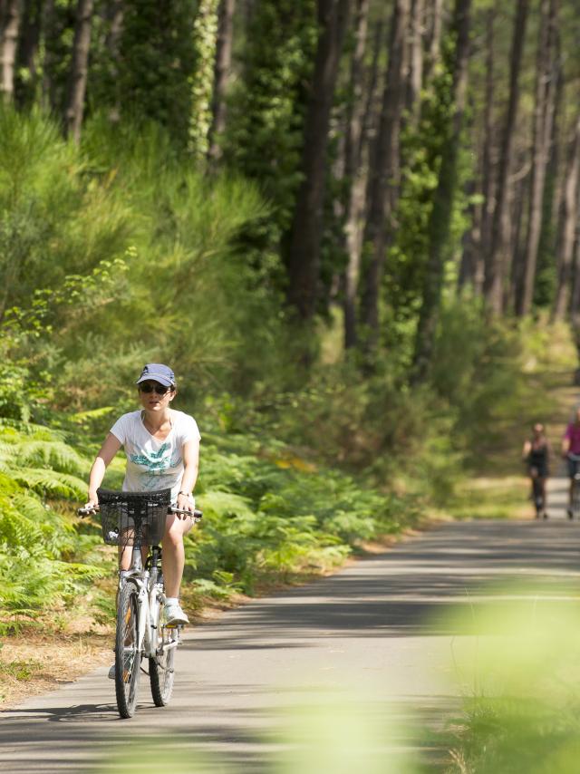 Piste cyclable en Côte Landes Nature