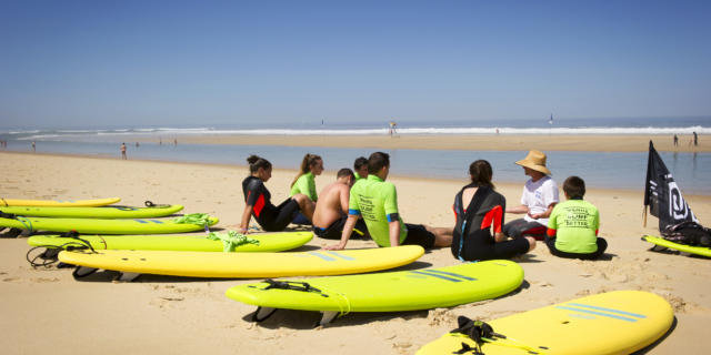 Surf au Cap de l'Homy à Lit et Mixe | Côte Landes Nature