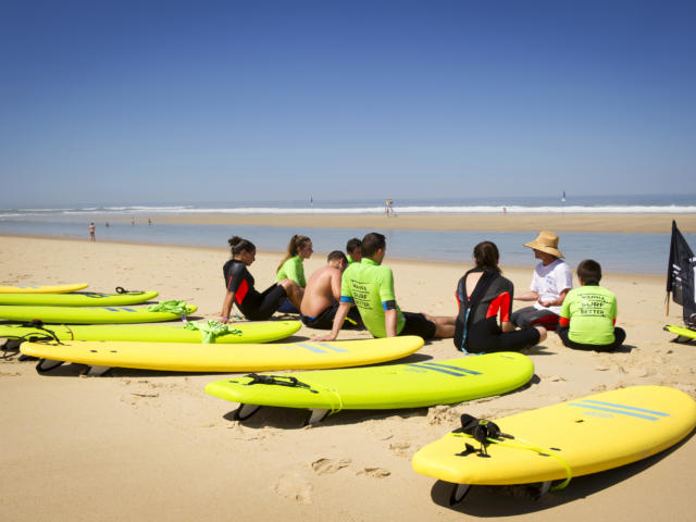 Surf au Cap de l'Homy à Lit et Mixe | Côte Landes Nature