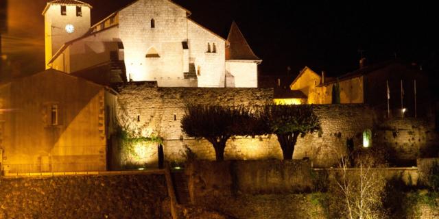 Landes D'armagnac Roquefort Eglise Ste Marie Nuit