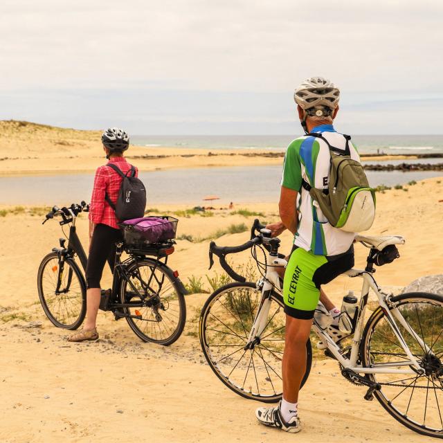 Le courant de Contis vu par les cyclistes | Côte Landes Nature Tourisme