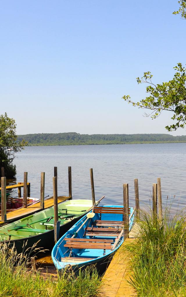 Embarcadère des Bateliers pour le Courant d'Huchet au Lac de Léon