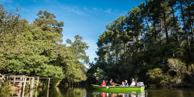 Sortie avec les Bateliers sur le Lac de Léon et le Courant d'Huchet