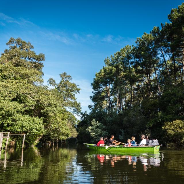 Sortie avec les Bateliers sur le Lac de Léon et le Courant d'Huchet