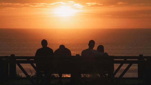 Coucher de soleil au Cap de l'Homy | Côte Landes Nature Tourisme