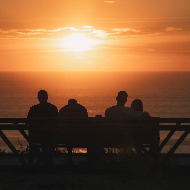 Coucher de soleil au Cap de l'Homy | Côte Landes Nature Tourisme