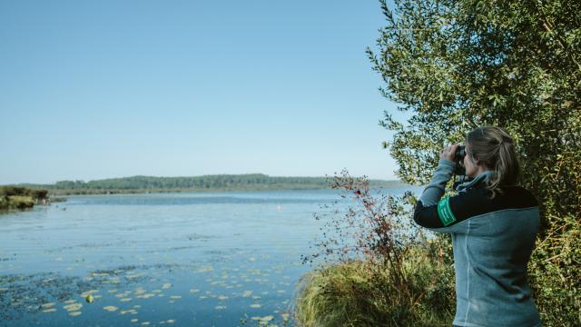 Audrey, garde à la Réserve Naturelle du Courant d'Huchet